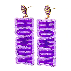 Glitter Howdy Earrings - Eden Lifestyle