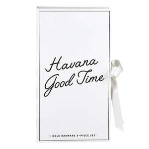 Gold Barware Cardboard Book Set - Eden Lifestyle