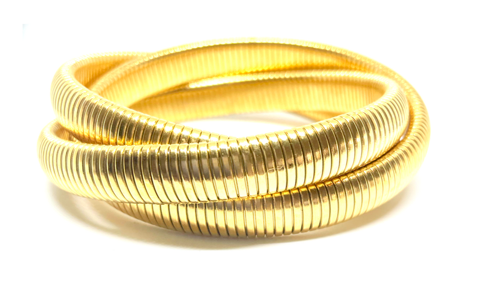 Gold Twisted Cobra Bracelet - Eden Lifestyle