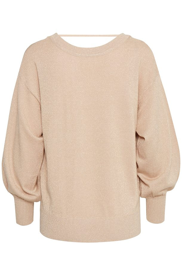 ICHI, Women - Shirts & Tops,  Gold Knit Pullover