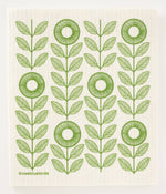 Green Sunflowers Swedish Dishcloth - Eden Lifestyle