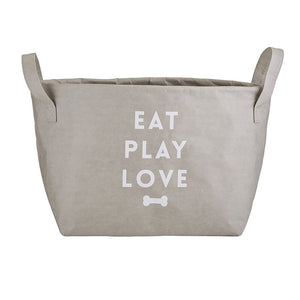 Grey Washable Paper Storage Tote - Eden Lifestyle