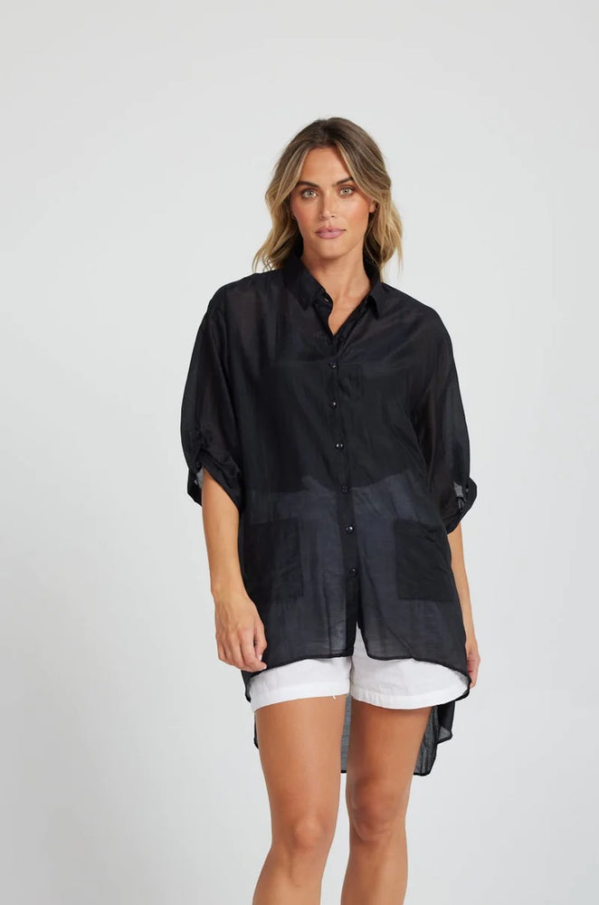 Black Classic Overshirt - Eden Lifestyle