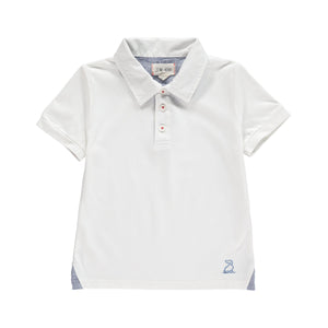 Me & Henry, Boy - Shirts,  Me & Henry | White Pique Polo