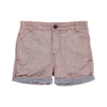 Me & Henry, Boy - Shorts,  Me & Henry | Red/Grey Woven Shorts