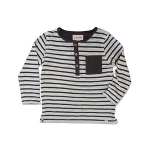 Me & Henry, Boy - Tees,  Me & Henry | Striped Henley Tee