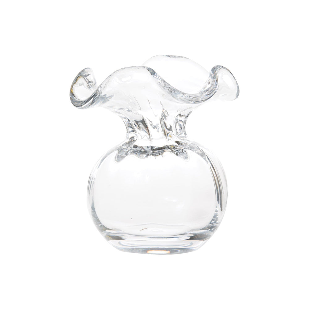 HIBISCUS GLASS CLEAR BUD VASE - Eden Lifestyle