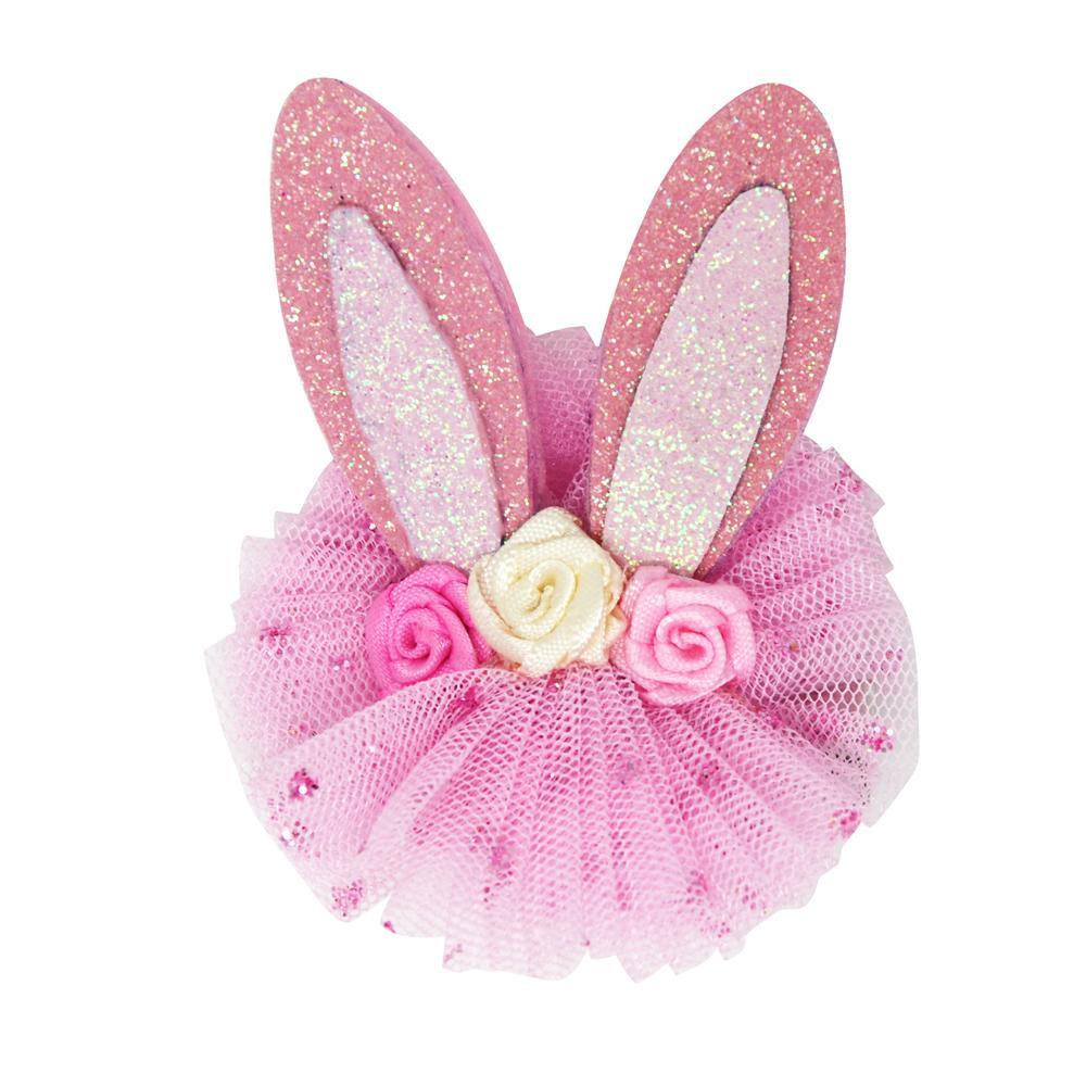 Eden Lifestyle, Accessories - Bows & Headbands,  Floral Bunny Hair Clips