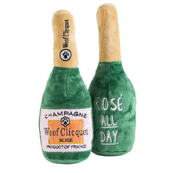 Haute Diggity Dog, Gifts - Other,  Plush Dog Toy - Woof Clicquot Rose' Champagne Bottle