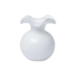 HIBISCUS GLASS WHITE BUD VASE - Eden Lifestyle