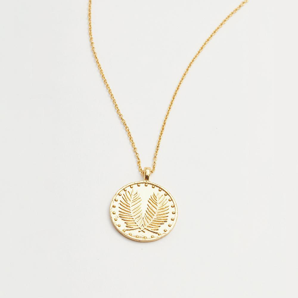 Gorjana, Accessories - Jewelry,  Gorjana Palm Coin Necklace