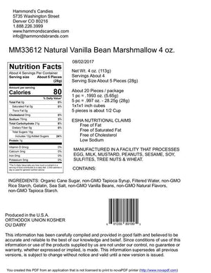 Hammond's, Home - Food & Drink,  Hammond's Vanilla Bean Marshmallows