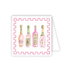 Handpainted Champagne Bottles Enclosure Card - Eden Lifestyle