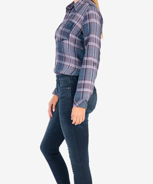 KUT from the Kloth, Women - Shirts & Tops,  KUT from the Kloth |  Hannah Plaid Top