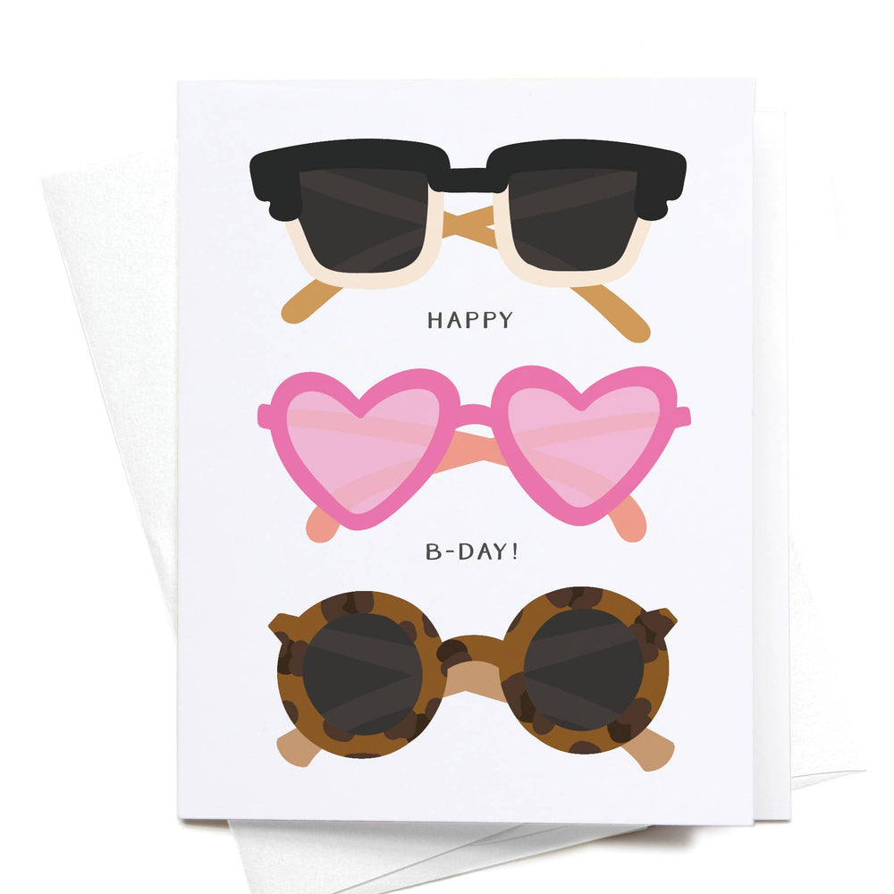 Happy B-Day Sunglasses Greeting Card - Eden Lifestyle