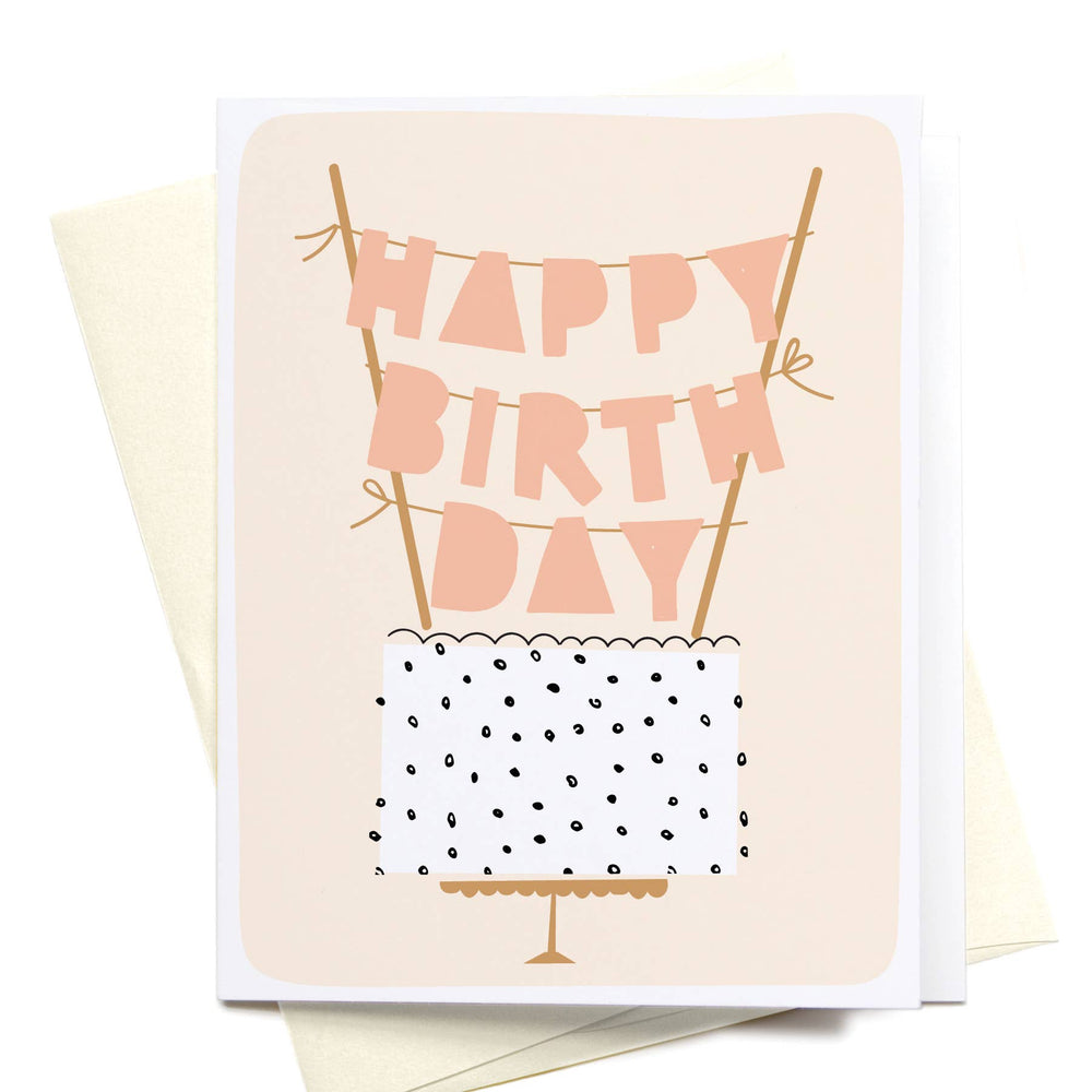 Happy Birthday Cake Topper Greeting Card - Eden Lifestyle