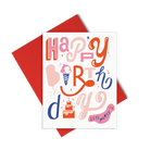 Eden Lifestyle, Gifts - Greeting Cards,  Happy Birthday Letters Greeting Card