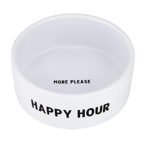 Happy Hour Ceramic Pet Bowl - Eden Lifestyle