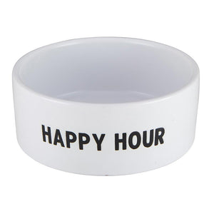 Happy Hour Ceramic Pet Bowl - Eden Lifestyle