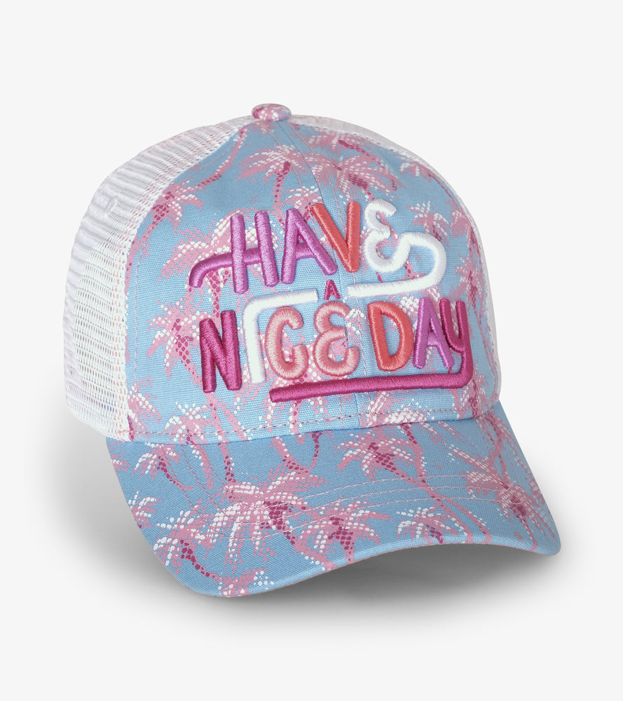 Hatley, Accessories - Hats,  Hatley - Pink Palms Baseball Cap