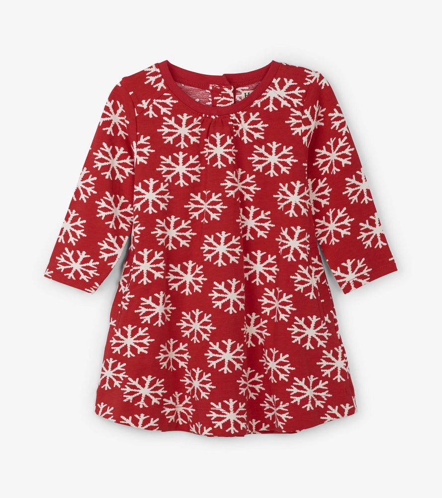 Hatley, Baby Girl Apparel - Dresses,  Hatley Falling Snowflakes Baby Swing Dress