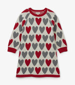 Hatley, Girl - Dresses,  Hatley Festive Hearts Sweater Dress