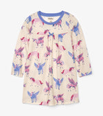 Hatley, Girl - Pajamas,  Hatley Mystical Unicorns Long Sleeve Nightdress