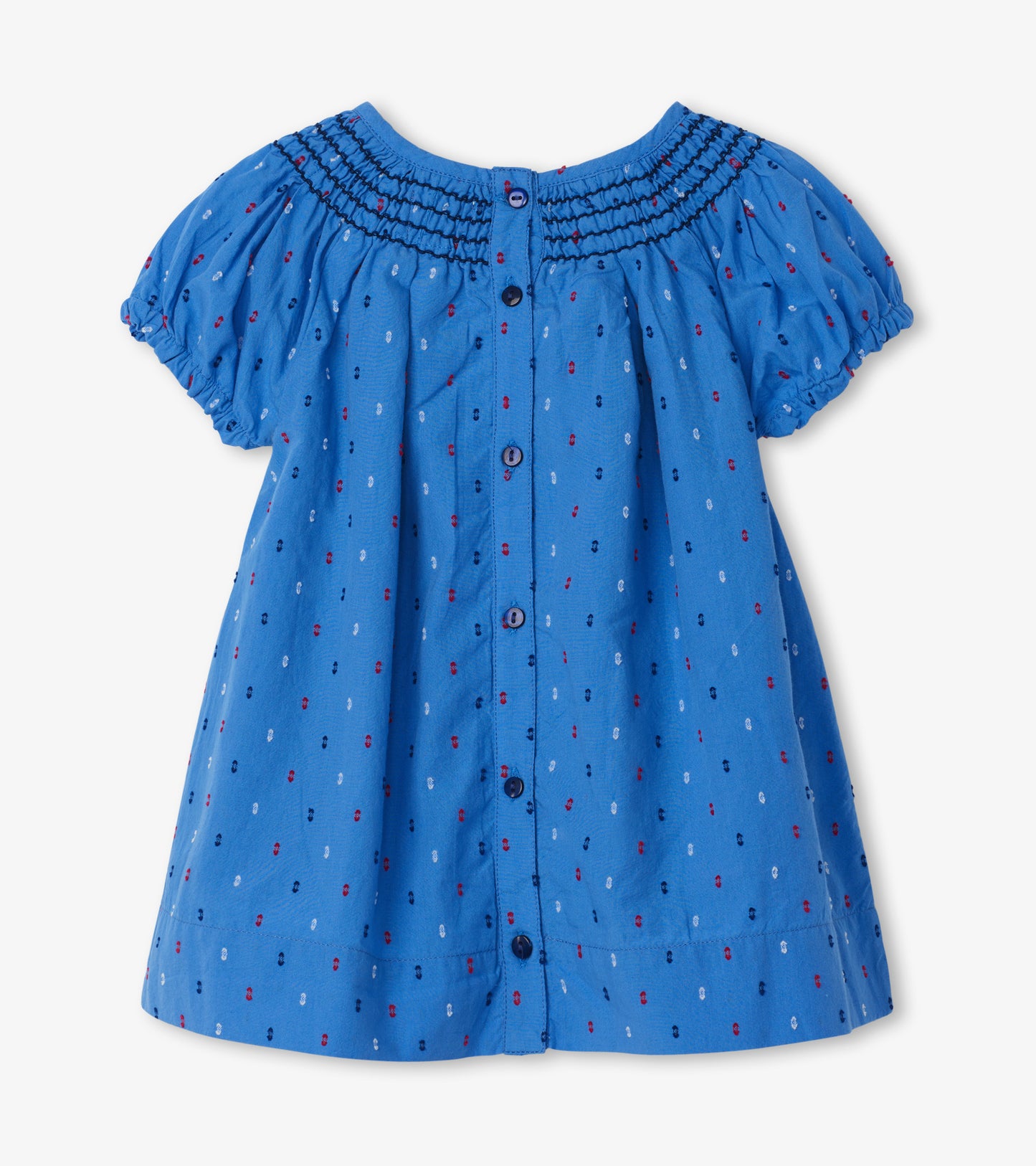 Hatley, Baby Girl Apparel - Dresses,  Hatley Nautical Swiss Dots Baby Smocked Dress