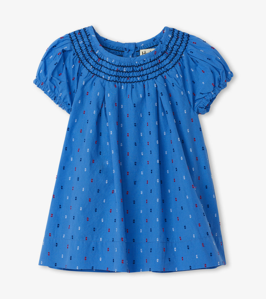 Hatley, Baby Girl Apparel - Dresses,  Hatley Nautical Swiss Dots Baby Smocked Dress