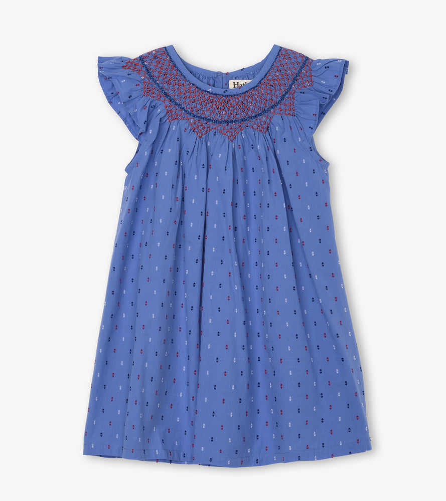 Hatley, Girl - Dresses,  Hatley Nautical Swiss Dots Smocked Dress