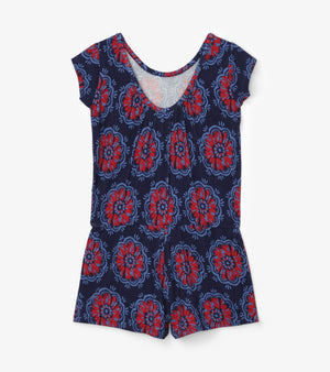 Hatley, Girl - Rompers,  Hatley Painted Poppies Faux Dress Romper