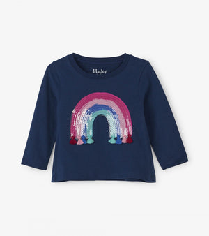 Hatley, Baby Girl Apparel - Shirts & Tops,  Hatley Rainbow Tassel Long Sleeve Baby Tee