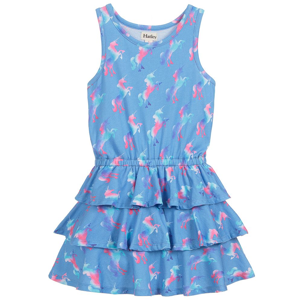 Hatley, Girl - Dresses,  Hatley Rainbow Unicorns Ruffle Dress