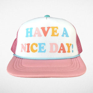 Tiny Whales, Accessories - Hats,  Have a Nice Day Trucker Hat