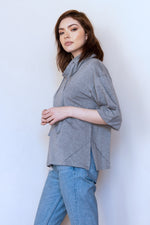 Another Love, Women - Shirts & Tops,  Hazel Cowl Neck Grey Hoodie