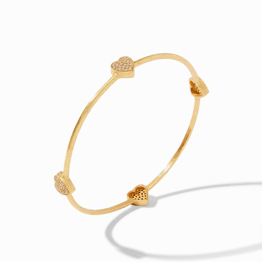 Julie Vos Heart Pavé Bangle - Eden Lifestyle