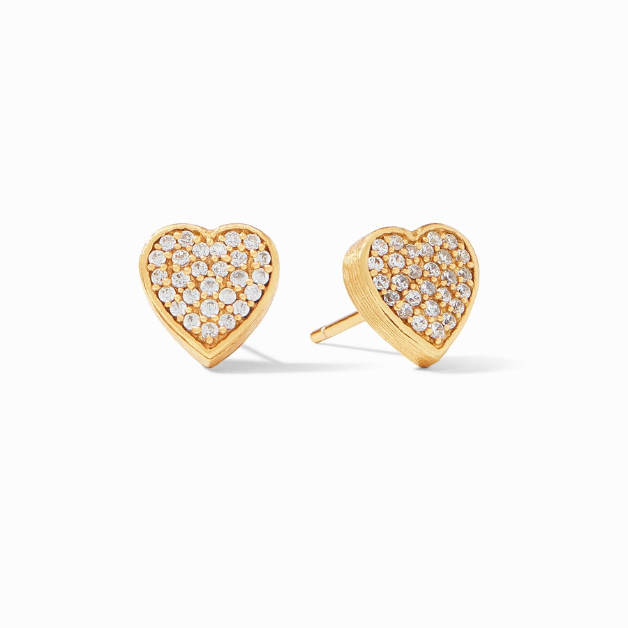 Julie Vos Heart Pavé Stud - Eden Lifestyle