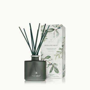 Thymes : Frasier Fir Frosted Plaid Petite Reed Diffuser