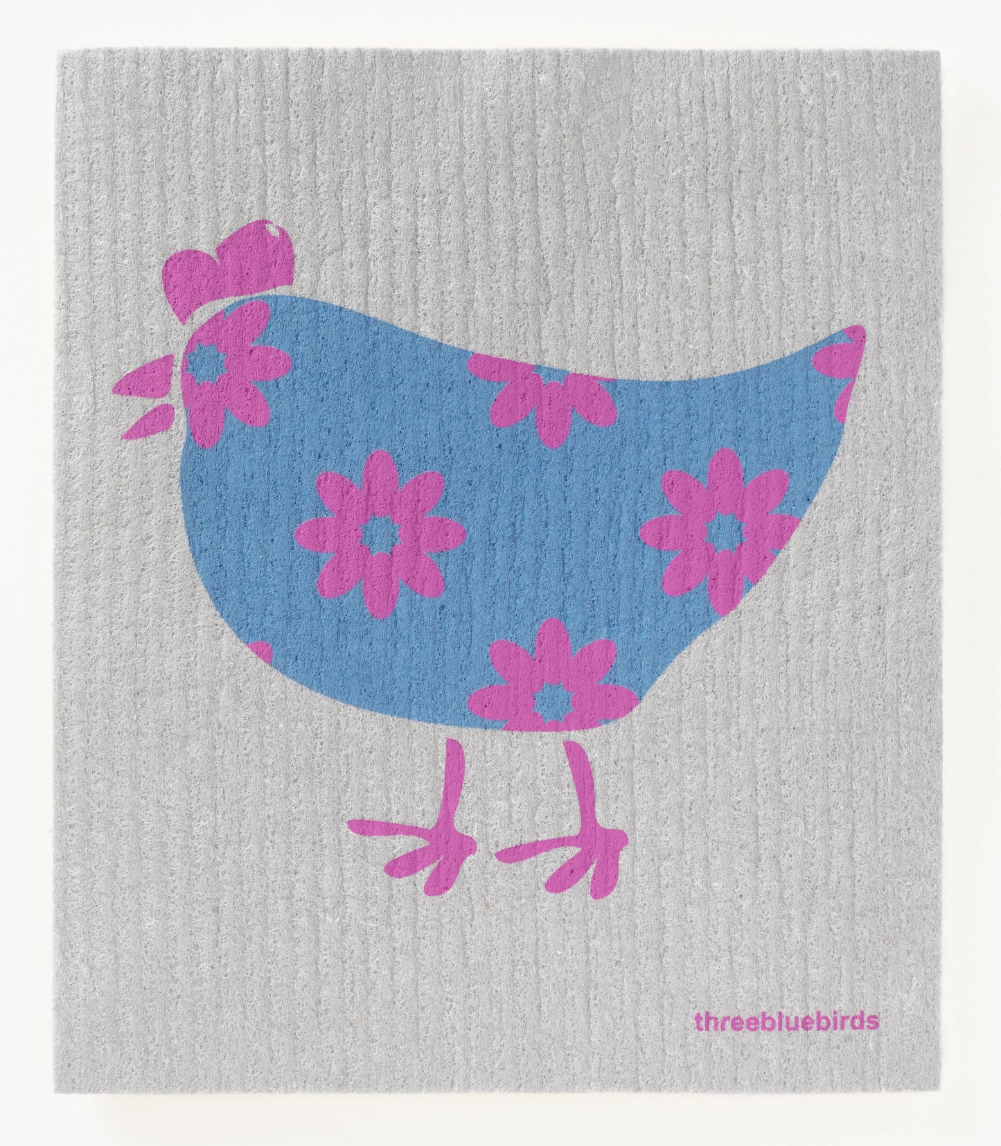 Hilda on Grey Swedish Dishcloth - Eden Lifestyle