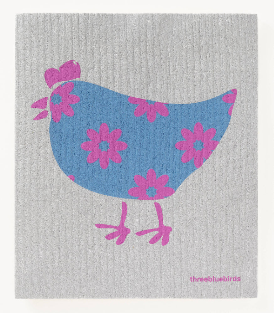 Hilda on Grey Swedish Dishcloth - Eden Lifestyle