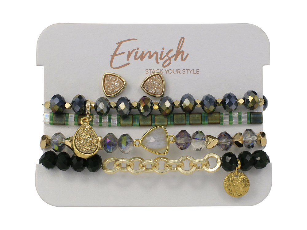 Erimish, Accessories - Jewelry,  Erimish Holiday Druzy Set