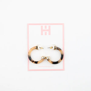 Hoo Hoops Earring Minis - Tortoise Shell - Eden Lifestyle