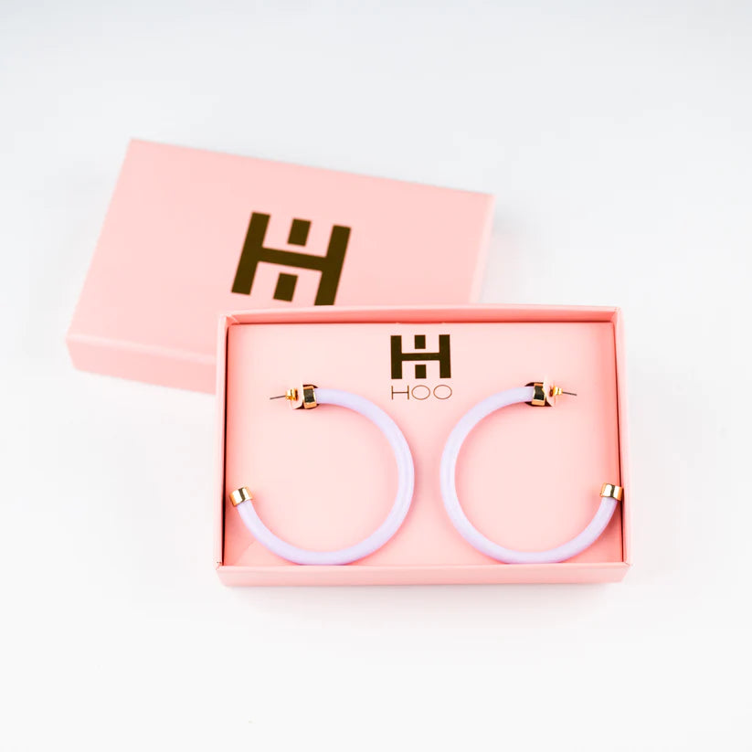 Hoops - Lavender Hoo Hoops Earring - Eden Lifestyle