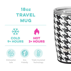 Houndstooth Travel Mug (18oz) - Eden Lifestyle