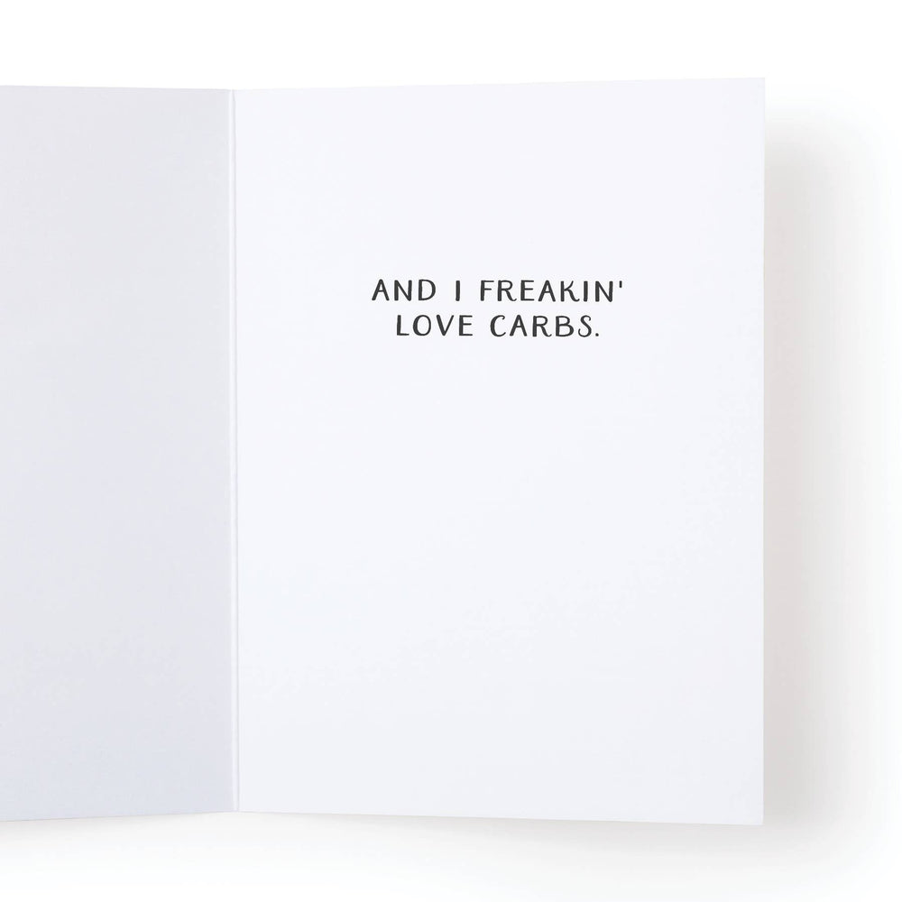 I Love You More Than Carbs Pasta Greeting Card - Eden Lifestyle