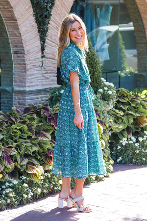 Norah Button Up Midi Dress - Eden Lifestyle