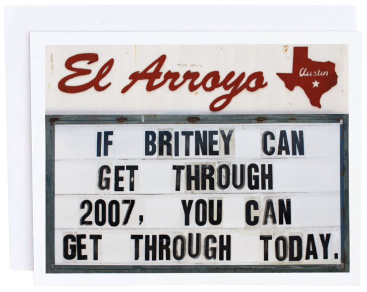 El Arroyo, Gifts - Greeting Cards,  El Arroyo Britney Card