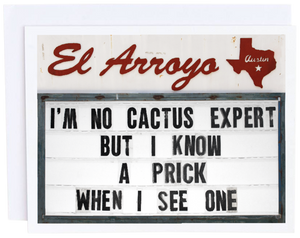 El Arroyo, Gifts - Greeting Cards,  El Arroyo No Cactus Card