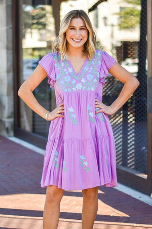 J. Marie The Kris Dress - Lavender - Eden Lifestyle