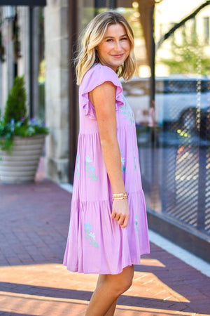 J. Marie The Kris Dress - Lavender - Eden Lifestyle